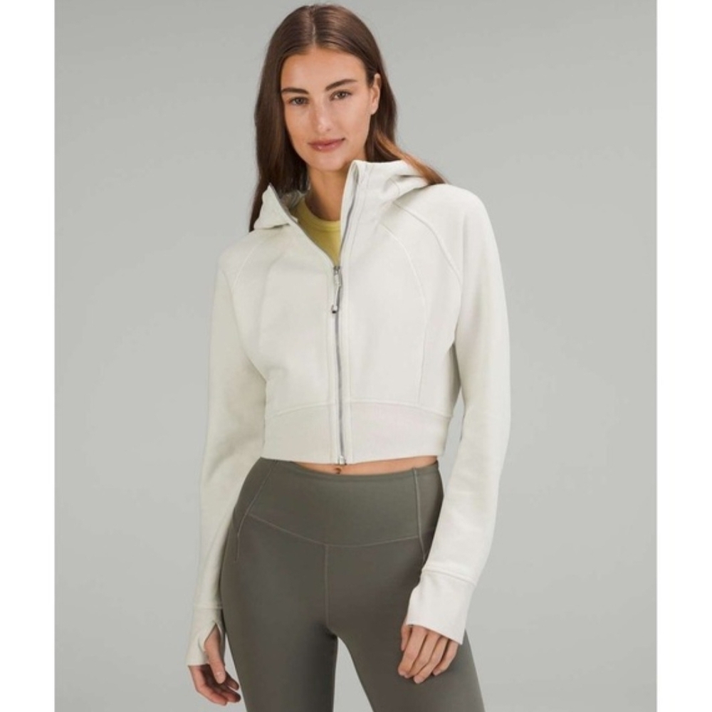 Lululemon Athletica Cropped Scuba Full Zip -- Size 10